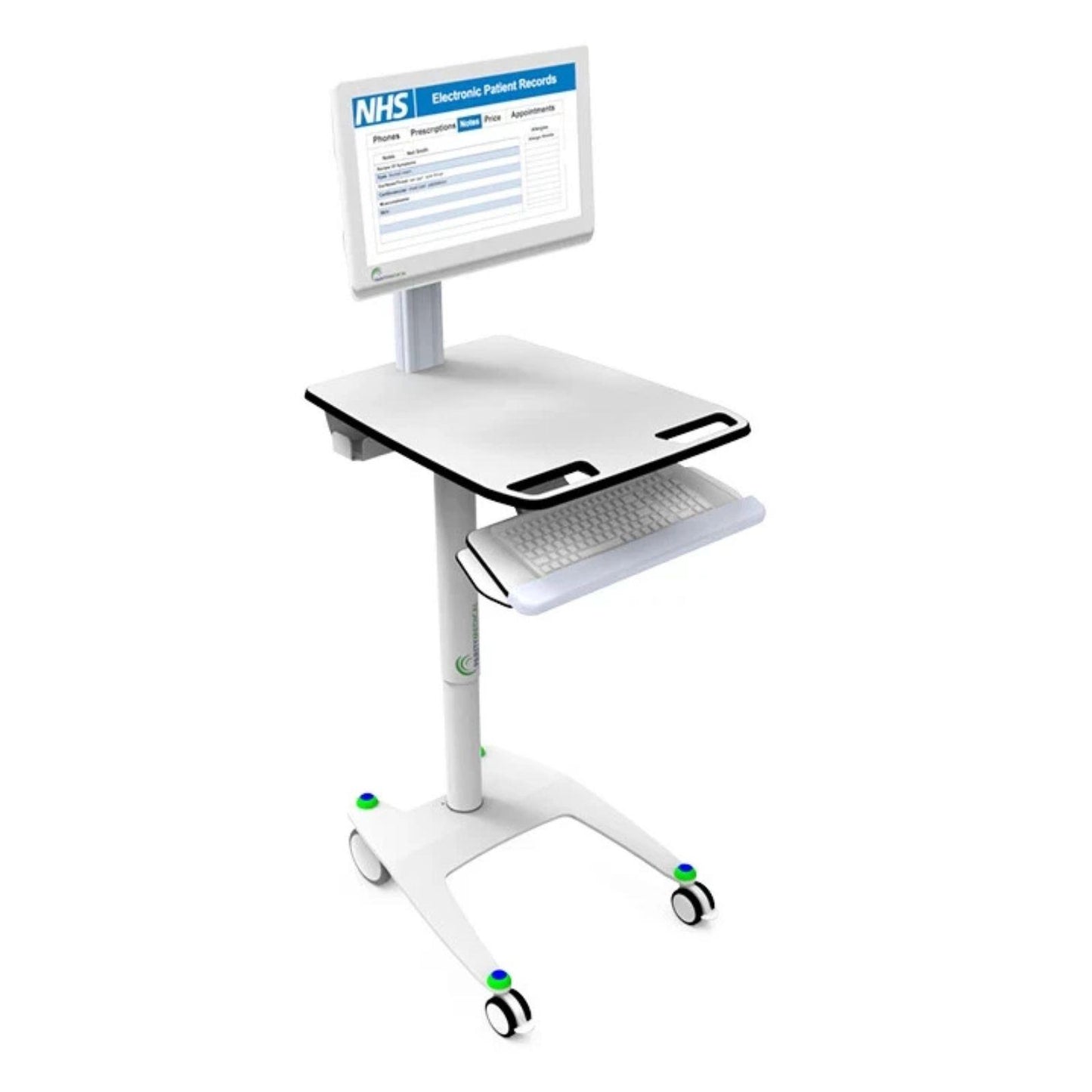 ONYX MOBILE PC WORKSTATION INTEL I5 HEIGHT ADJUST 360° MEDICAL INDUSTRIAL PC - VERY GOOD - REFURBISHED