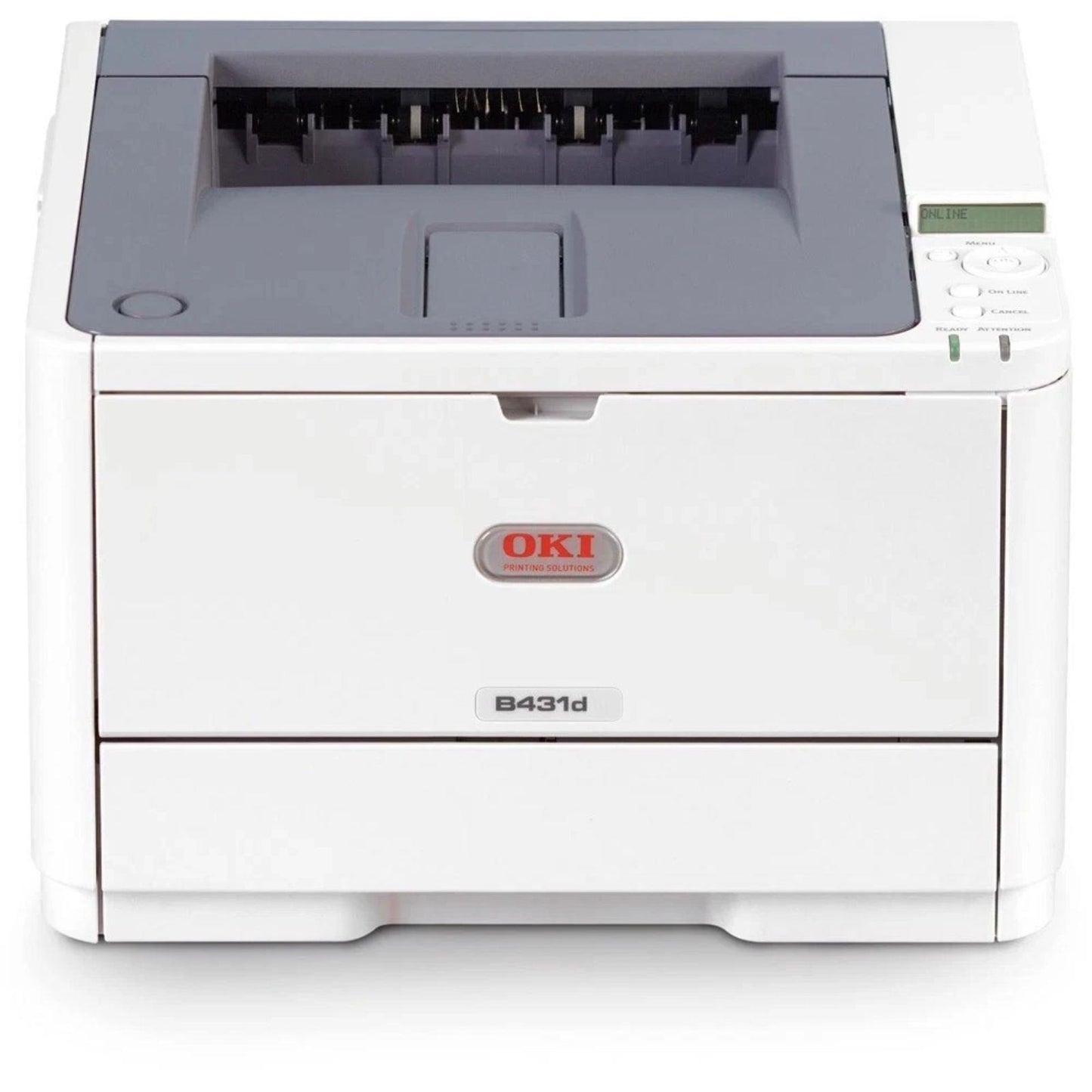 OKI B431DN MONO LASER PRINTER 40 PPM 1200 DPI  A4 USB AUTO DUPLEX NETWORK FAST - NO TONER & DRUM   -   USED