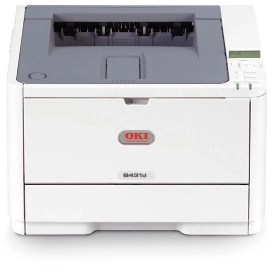 OKI B431DN Mono Laser Printer 40 PPM 1200 DPI  A4 USB Auto Duplex Network Fast - No Toner & Drum   -   Used