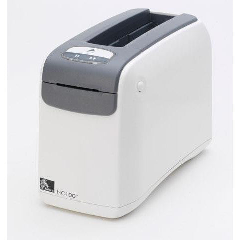ZEBRA HC100 THERMAL WRISTBAND WIRELESS MONOCHROME PRINTER 300DPI SERIAL USB