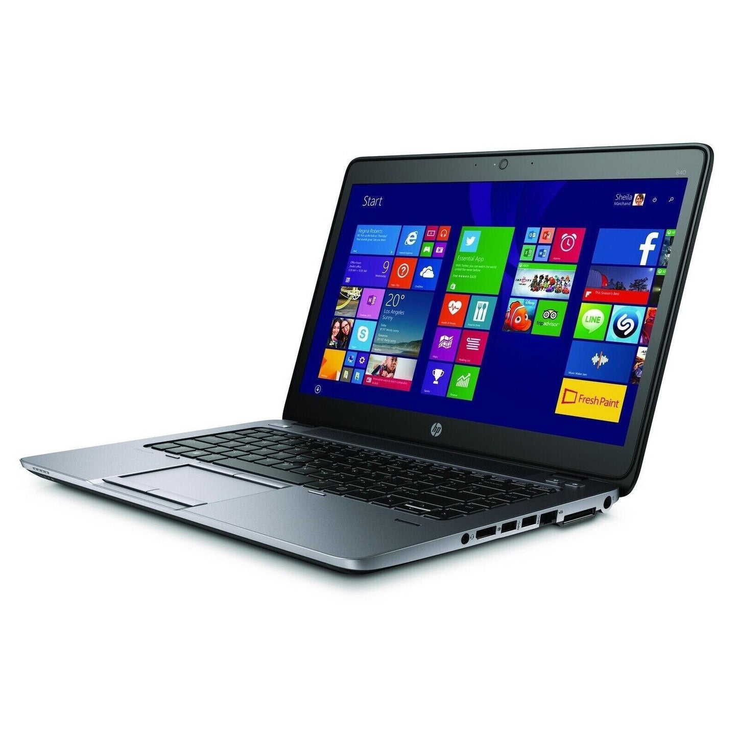 FAST HP 840 ULTRABOOK INTEL I5 8GB RAM 128GB SSD 14" HD WINDOWS 11 WEBCAM