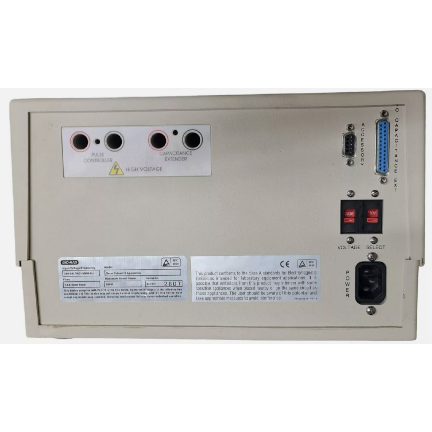 BIO-RAD GENE PULSER II ELECTROPORATION APPARATUS WITH PULSE CONTROLLER