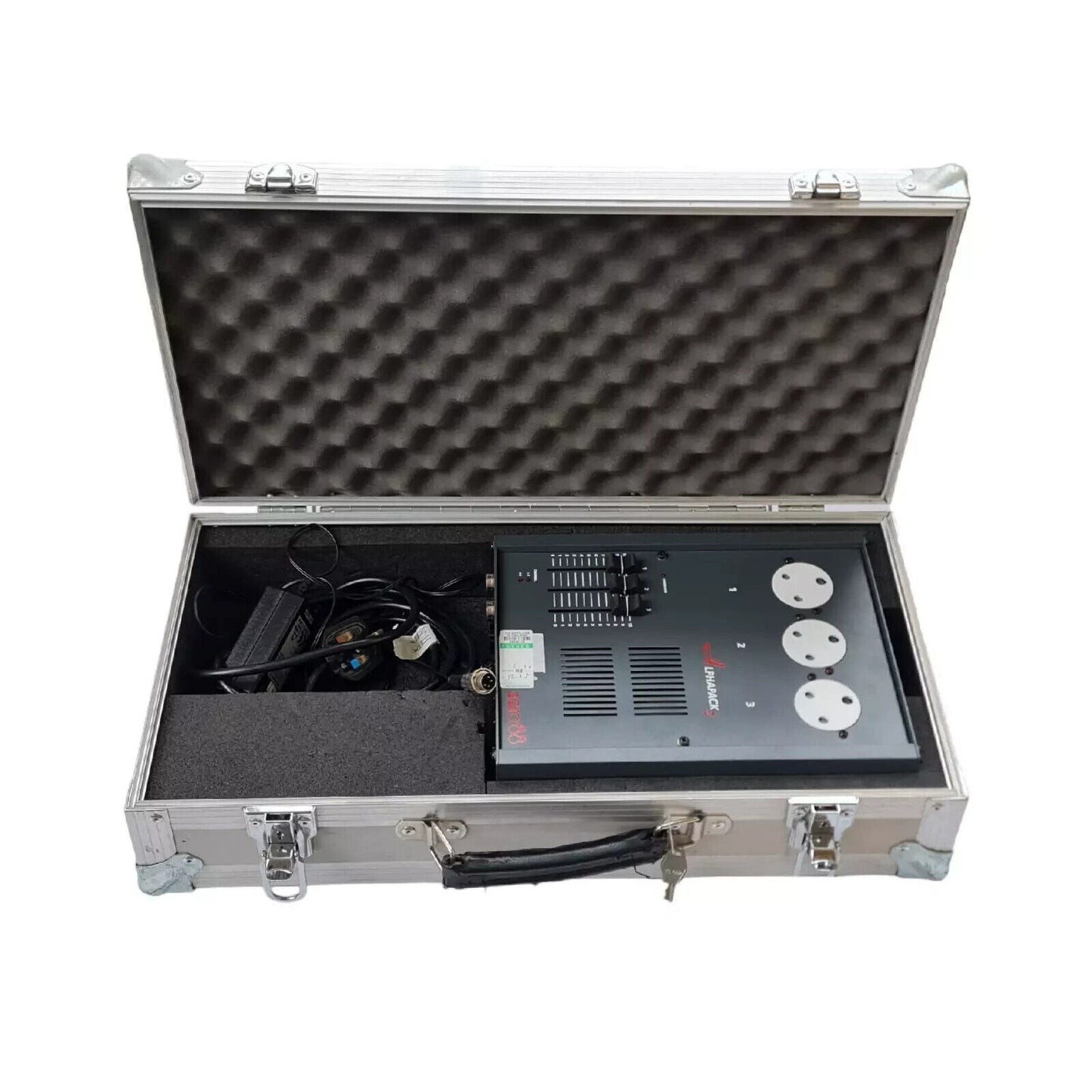 ZERO 88 ALPHAPACK2 DIMMER UK SOCKER OUTLET STAGE LIGHT DMX FADER + HARD CASE