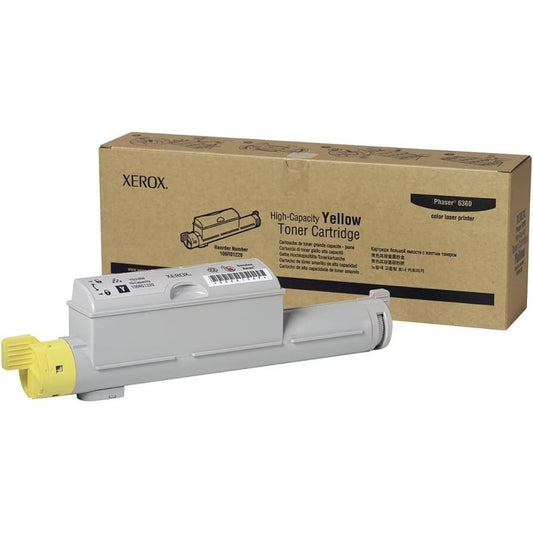 New Genuine Xerox 106R01220 Yellow Hi Cap Toner Cartridge (12,000) for 6360