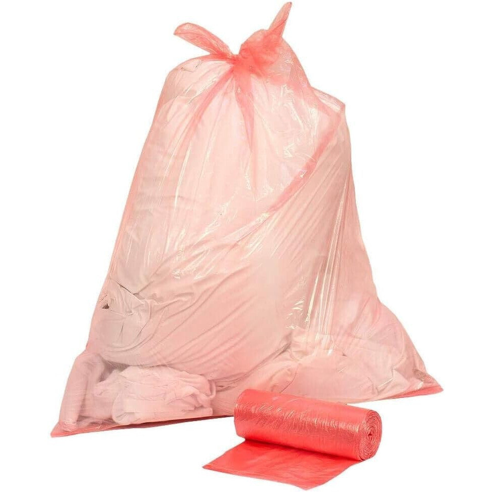 LARGE 25x LAUNDRY BAGS SACKS 100% FULLY SOLUBLE HOT WATER DISSOLVABLE STRIP 50L