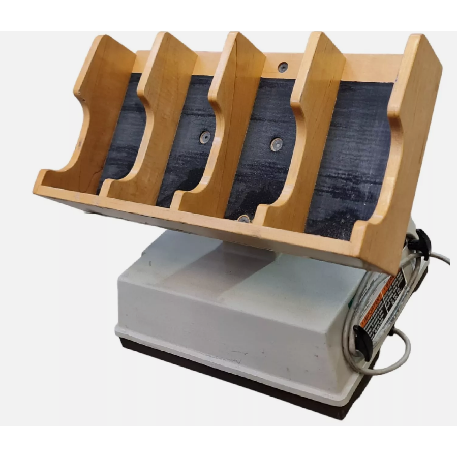 FMC SYNTRON J-50-B PAPER JOGGER 4 COMPARTMENTS TILT RACK 220V 2A