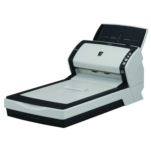 FUJITSU FI-6230 HIGH SPEED DUPLEX DOCUMENT 40PPM SCANNER WITH FLATBED & TRAYS