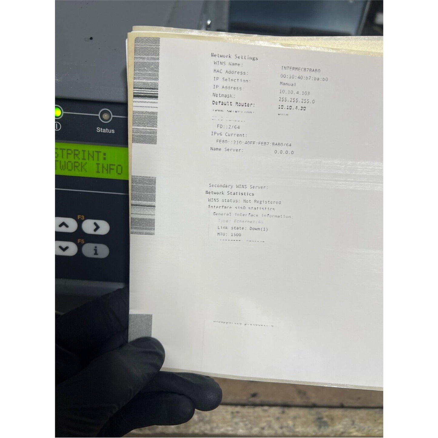 HONEYWELL INTERMEC PX6I 203DPI THERMAL TRANSFER USB+LAN INDUSTRIAL LABEL PRINTER