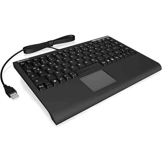 New Keysonic USB Wired UK Layout Mini Keyboard + Touchpad ACK-540U+