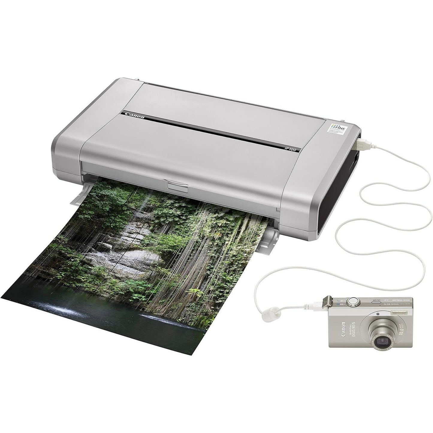 CANON PIXMA IP100 PORTABLE TRAVEL USB MOBILE A4 COLOR INKJET 9600DPI PRINTER