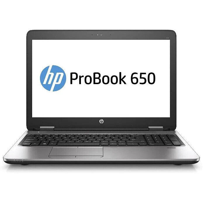 HP 650 G2 WINDOWS 11 LAPTOP INTEL I5 500GB 8GB RAM 15" FHD USB C WEBCAM BT