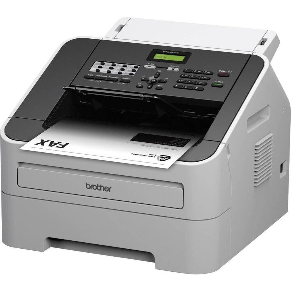 BROTHER FAX-2840 A4 MONO SCANNNER LASER COMPACT FAX MACHINE PRINTER 75% TONER