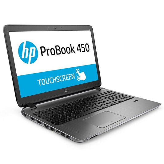 TOUCHSCREEN HP 450 15" LAPTOP INTEL I3 500GB STORAGE 8GB RAM WEBCAM WINDOWS 11.