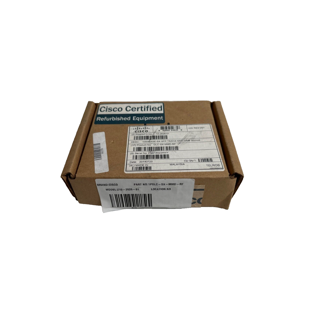 NEW Cisco 1PGLC-SX-MMD 1000BASE-SX SFP FAST Transceiver Module Cisco Z10-2626-01