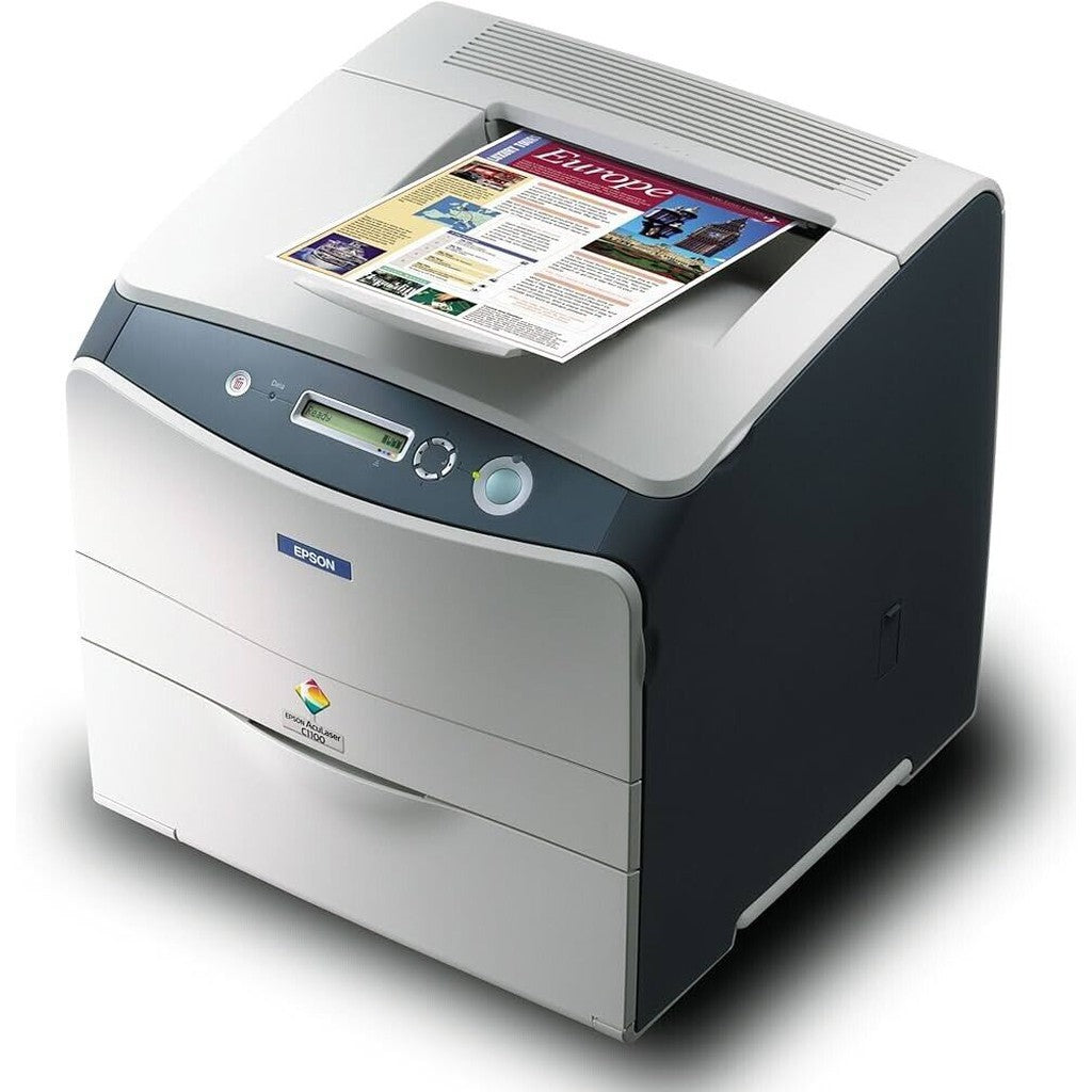 EPSON ACULASER C1100n USB & NETWORK 600dpi A4 COLOUR LASER PRINTER + 80% TONERS