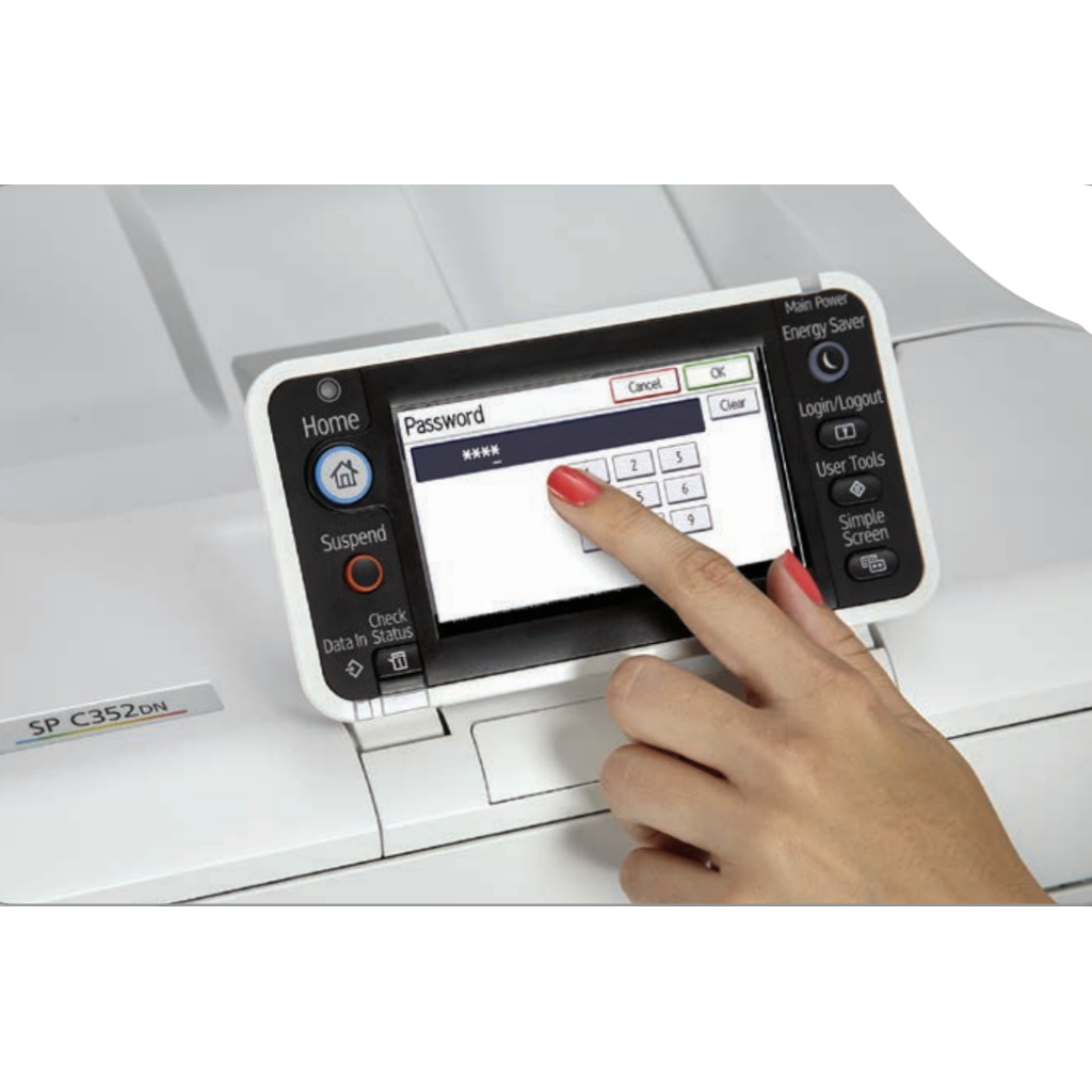 RICOH SP C352dn A4 COLOUR LED MONO LASER PRINTER WITH GENUINE TONERS HIGH SPEED