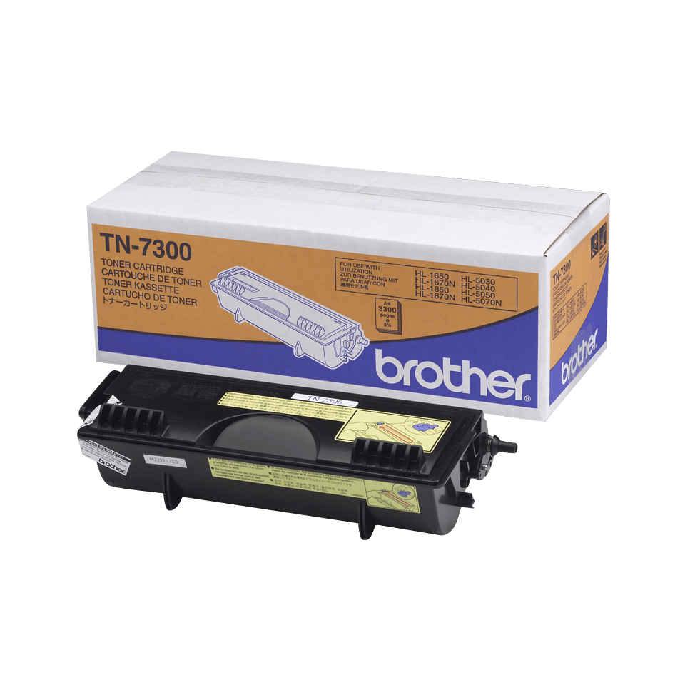 BROTHER TN-7300 BLACK TONER – STANDARD‑YIELD GENUINE FOR HL-1650/1850