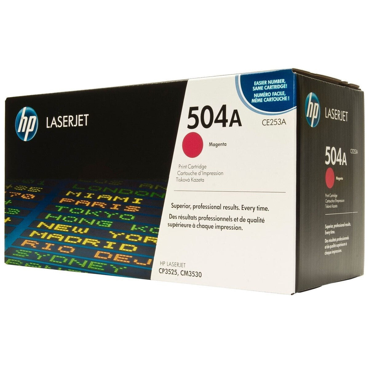 NEW GENUINE HP LASERJET CE253A 504A MAGENTA PRINT CARTRIDGE FOR CP3525, CM3530