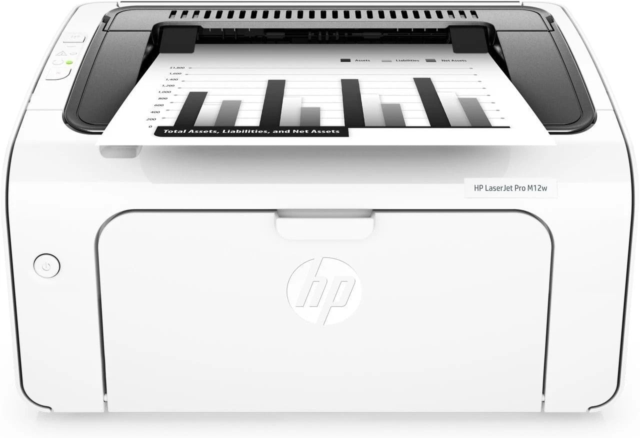 HP LASERJET PRO M12W WIRELESS & USB MONOCHROME COMPACT 19PPM A4 LASER PRINTER