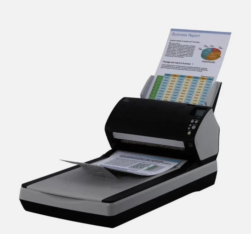 FUJITSU FI-7260 FAST 60PPM COLOR DOCUMENT ADF & FLATBED A4 SCANNER WITH ADF TRAY