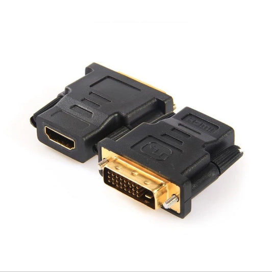 DVI-D Male To HDMI Female Adapter Connector 24+1 25 Pin Gold Plated For HDTV DVD