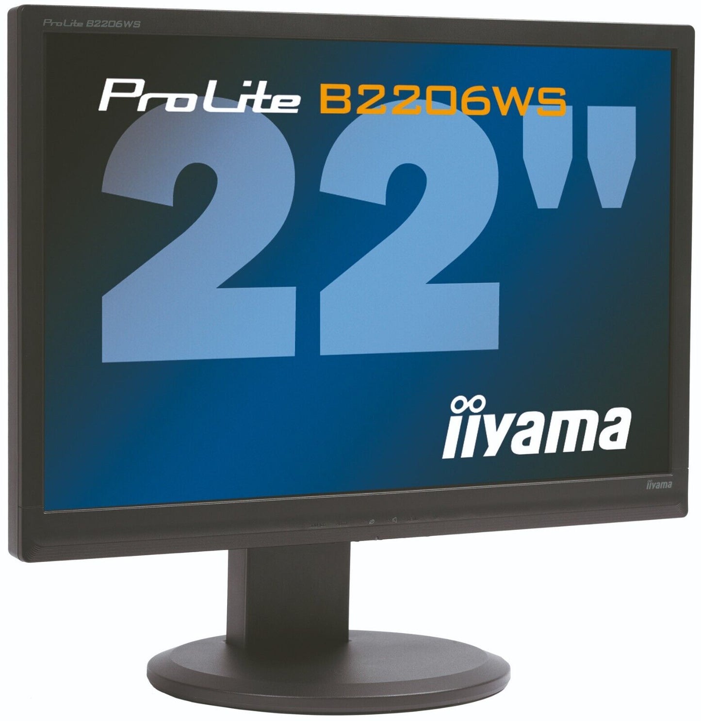 CHEAP IIYAMA PROLITE B2206WS 22" WIDESCREEN LCD D-SUB DVI-D MONITOR DISPLAY