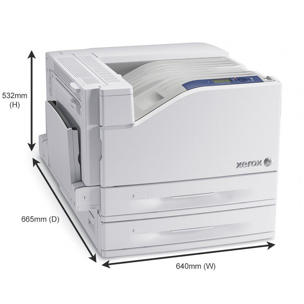 XEROX PHASER 7500DT A3 COLOR DUPLEX NETWORK 35ppm LASER PRINTER WITH TONERS