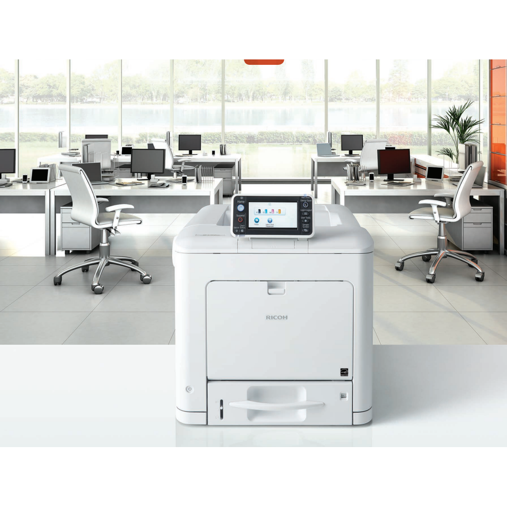 RICOH SP C352dn A4 COLOUR LED MONO LASER PRINTER WITH GENUINE TONERS HIGH SPEED