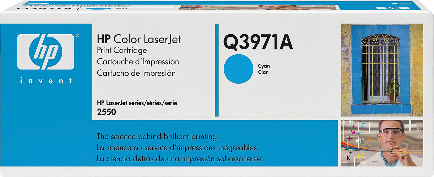 GENUINE HP Q3971A 123A CYAN TONER PRINT CARTRIDGE FOR LASERJET 2550 2820 2840