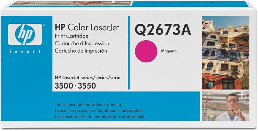 NEW HP GENUINE 309A PRINT TONER CARTRIDGE MAGENTA Q2673A FOR 3500, 3550