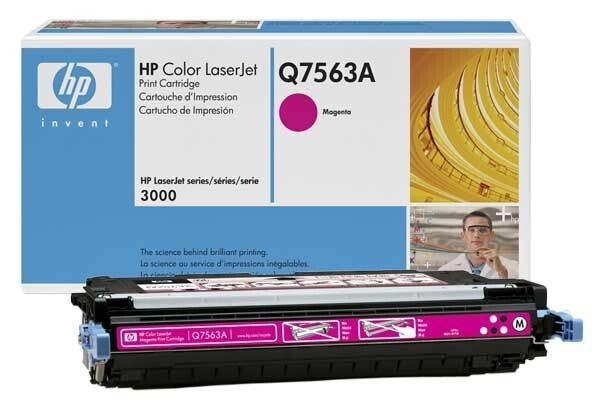 HP Q7563A COLOR LASERJET 2700, 3000 TONER CARTRIDGE MAGENTA GENUINE 314A