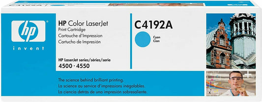 NEW GENUINE HP C4192A CYAN TONER CARTDRIDGE FOR LASERJET 4500 / 4550 PRINTER