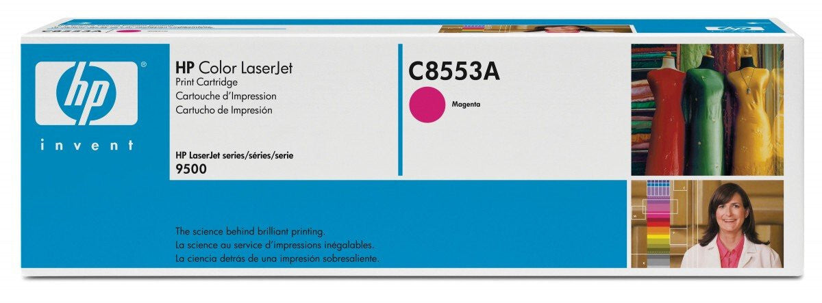 NEW GENUINE HP C8553A 822A MAGENTA TONER CARTRIDGE FOR LASERJET 9500