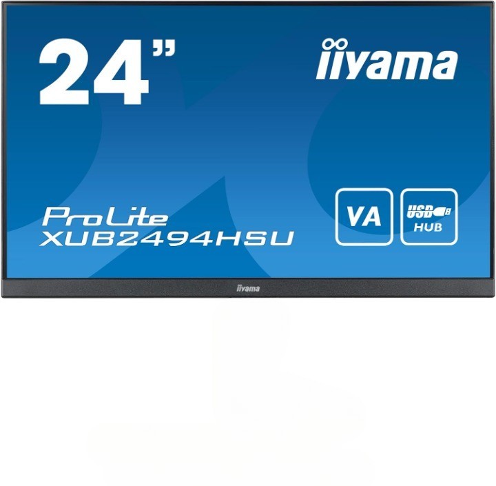 IIYAMA XUB2494HSU 24" FHD 1920X1080 IPS LED MONITOR VGA DVI HDMI PORT / NO STAND