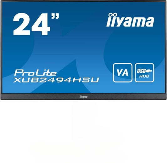 IIYAMA XUB2494HSU 24" FHD 1920X1080 IPS LED MONITOR VGA DVI HDMI PORT / NO STAND