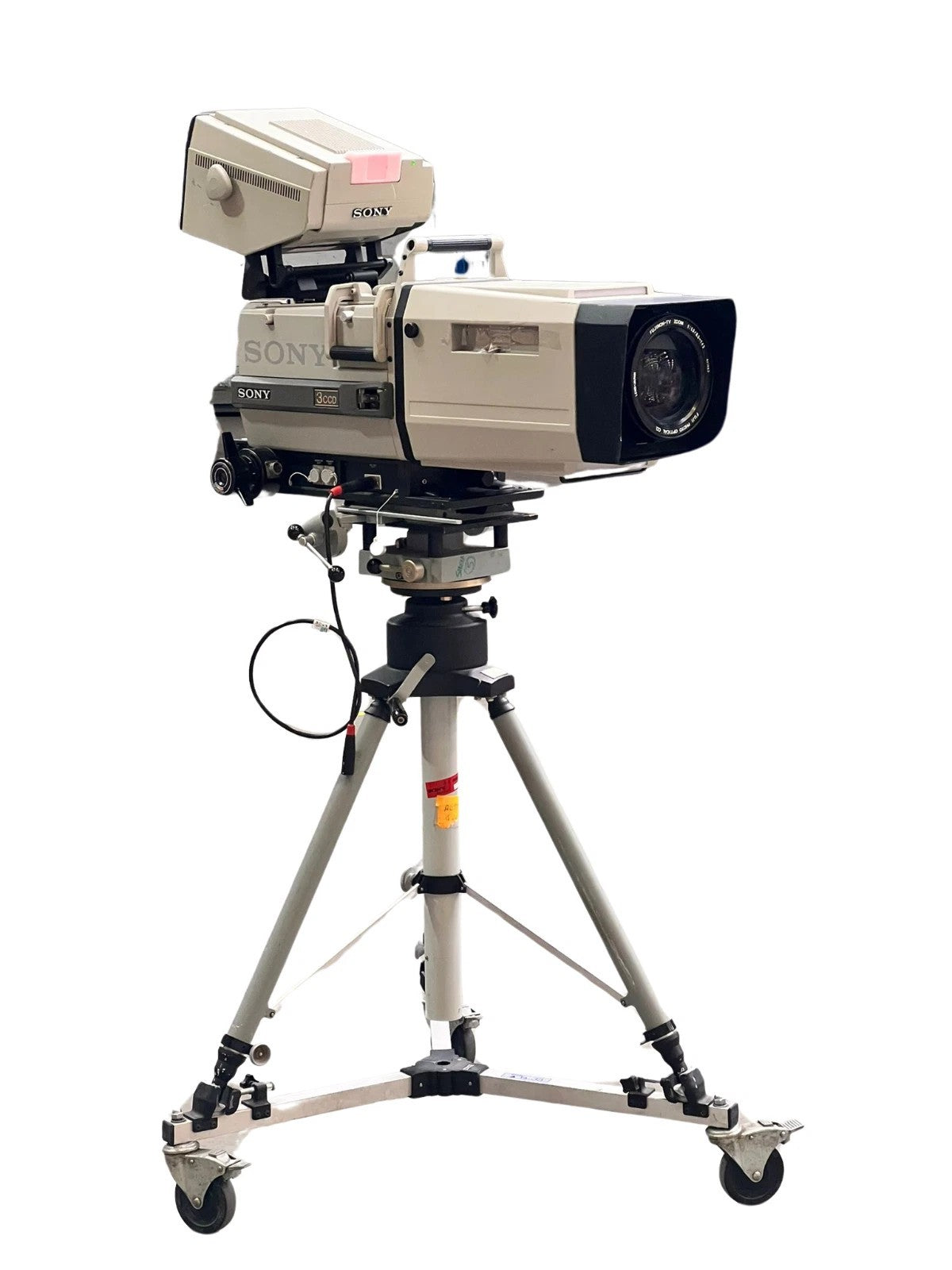 SONY BVP-375 BROADCASTING CAMERA 3CCD FUJINON-TV 1:1.5/8.5-145 WITH STAND