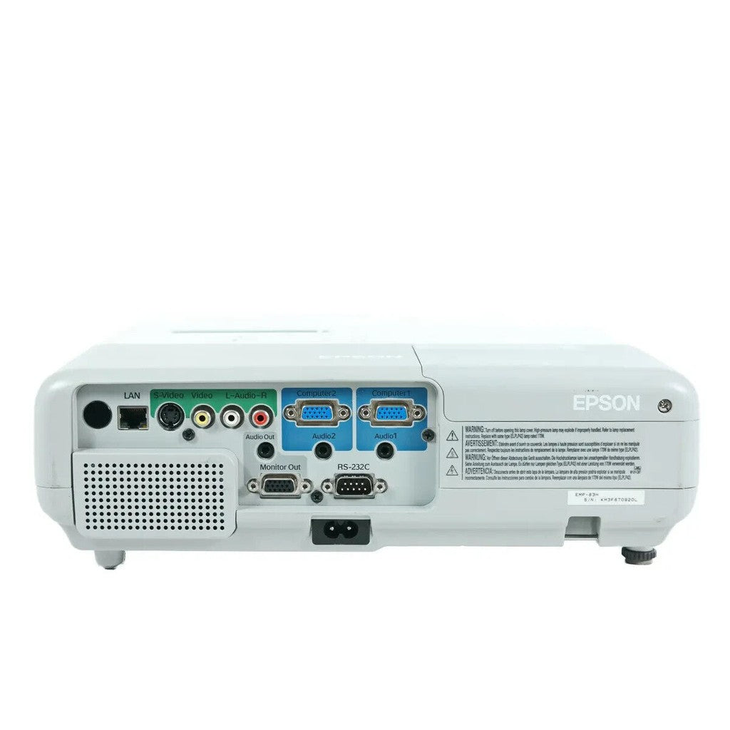Epson EMP-83/83H 2200 ANSI Lumens 1024x768 4:3 Home Office Portable Projector