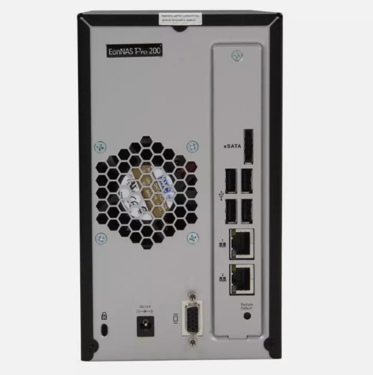 Infortrend EonNAS Pro 200 2 Bay Diskless Tower ZFS ENP200MC-8E32 Network Storage