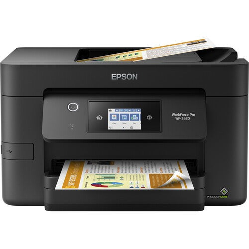 EPSON WORKFORCE PRO WF-3820 ALL-IN-ONE PRINTER WIFI DIRECT ETHERNET DUPLEX 21PPM