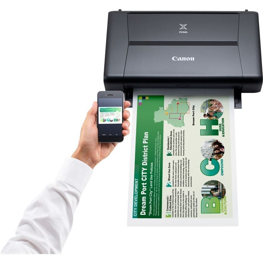 9596B008AA CANON PIXMA IP110 MOBILE USB WIRELESS A4 COLOR COMPACT INKJET PRINTER