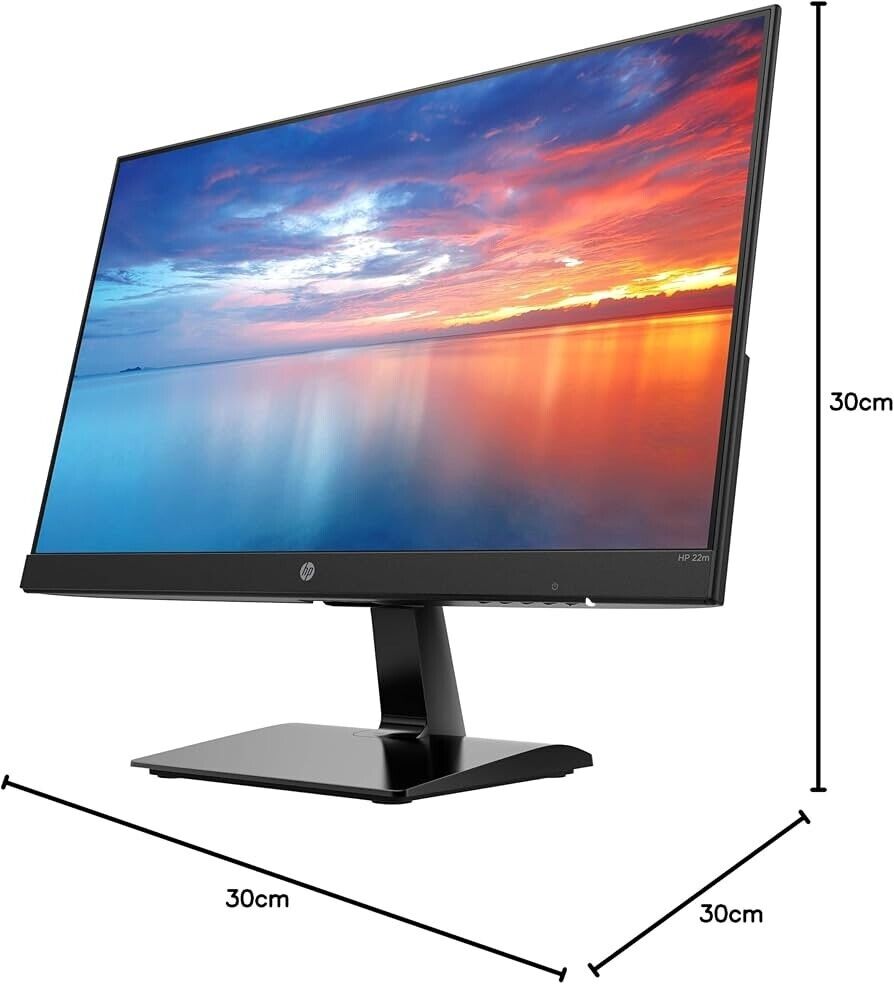 HP 22M FULL HD 22" MONITOR WIDESCREEN 1080P IPS LED DISPLAY HDMI NO STAND