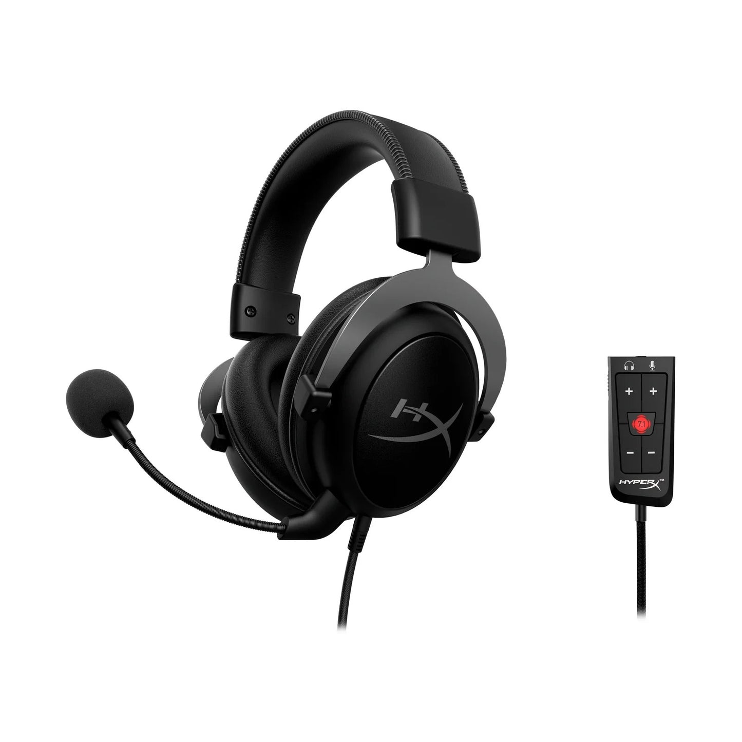 HyperX Cloud II Gaming Headset 7.1 Gun Metal 3.5mm Wired Mic Xbox PS4 PS5
