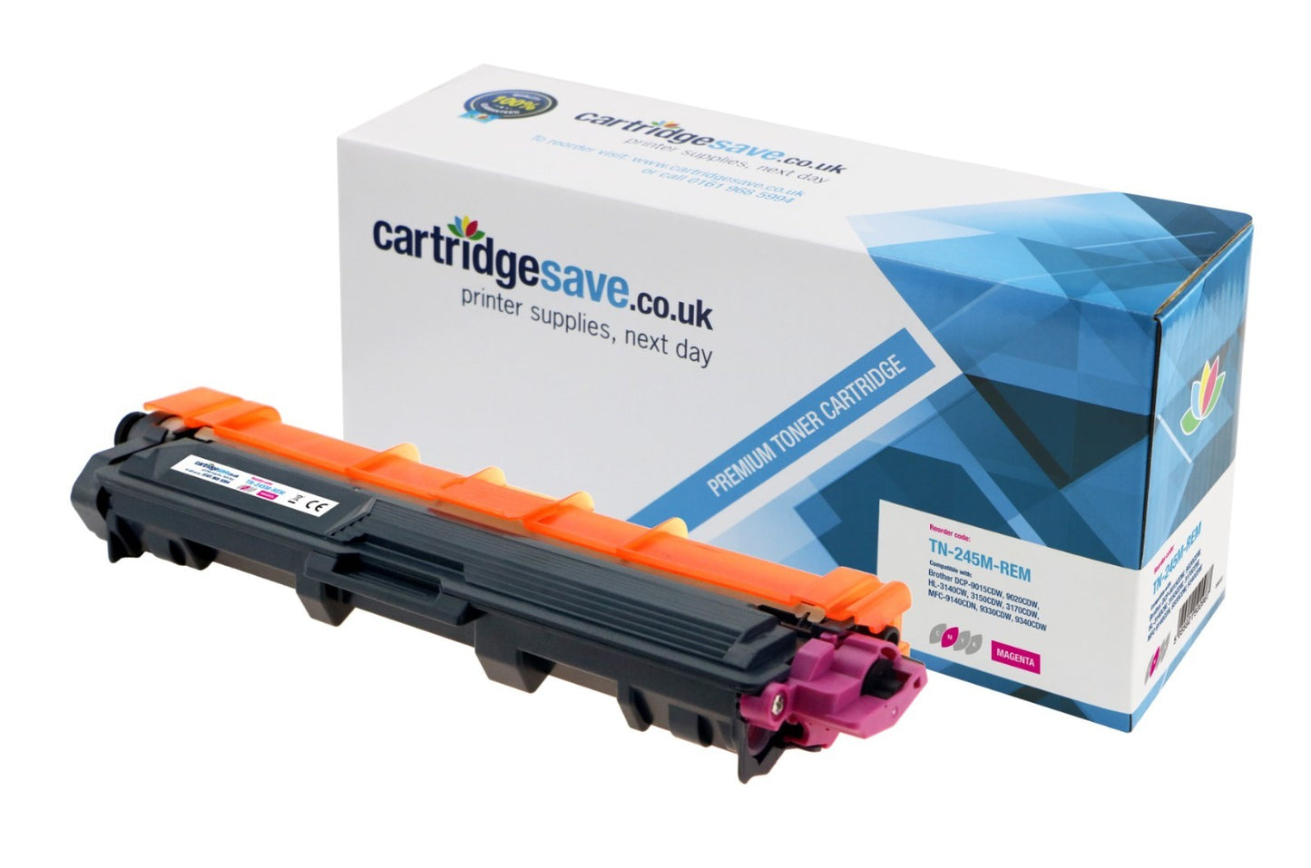 Brother TN‑245M Magenta Toner–High‑Yield (2.2K) Compatible for HL‑3140CW/9020CDW