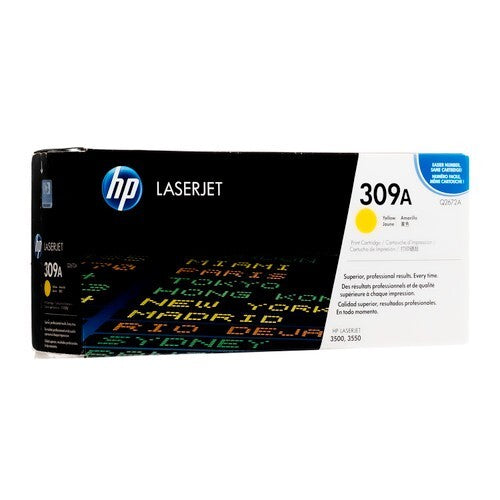 HP Q2672A YELLOW TONER CARTRIDGE – HIGH‑YIELD GENUINE FOR COLOR LASERJET 3700