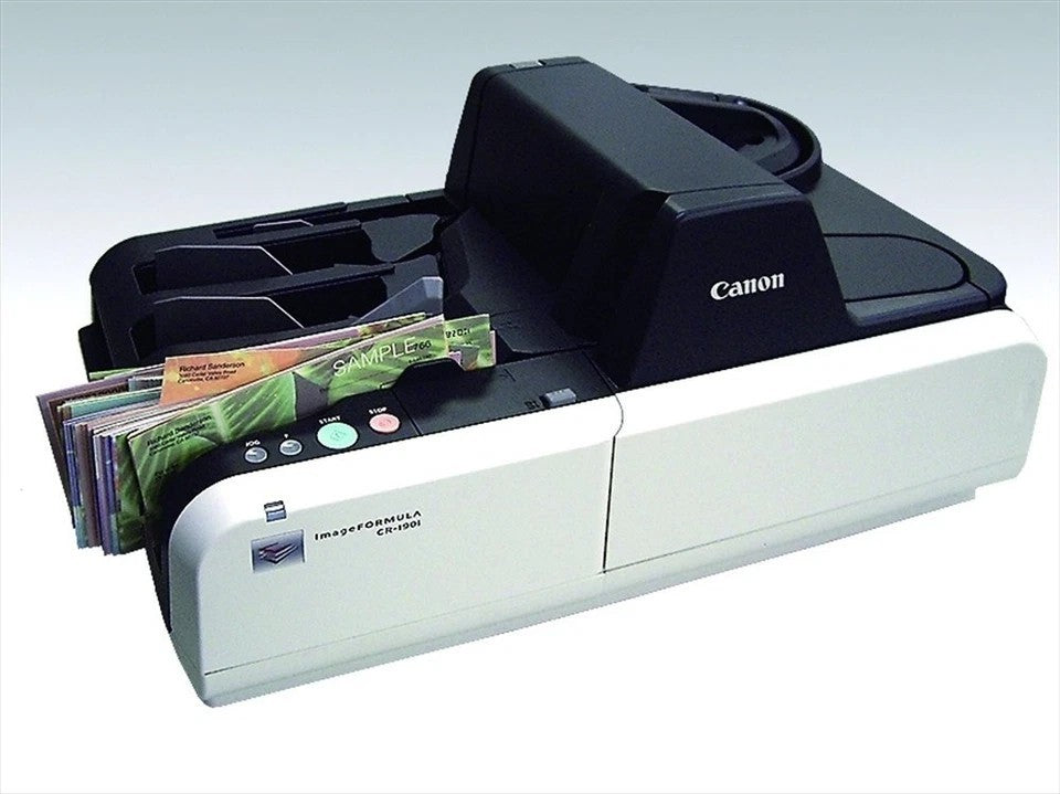 CANON IR CR-190I II 1200DPI ADF 190PPM USB DESKTOP HIGH-VOLUME CHECK SCANNER