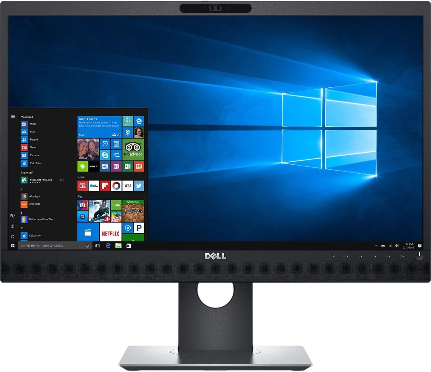 DELL P2418HZM FHD 1920 x 1080 IPS LED 2MP WEBCAM SPEAKER 24" MONITOR HDMI VGA DP