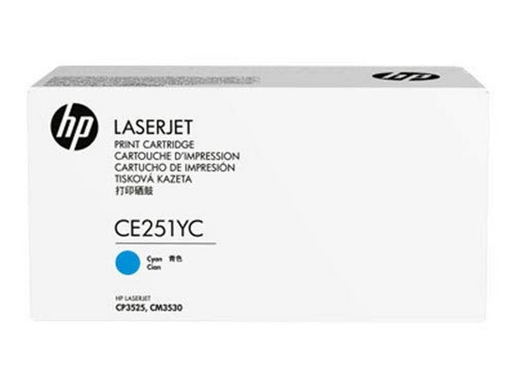 NEW SEALED GENUINE HP CE251YC 504A CYAN TONER CARTRIDGE FOR HP CP3525/CM3530