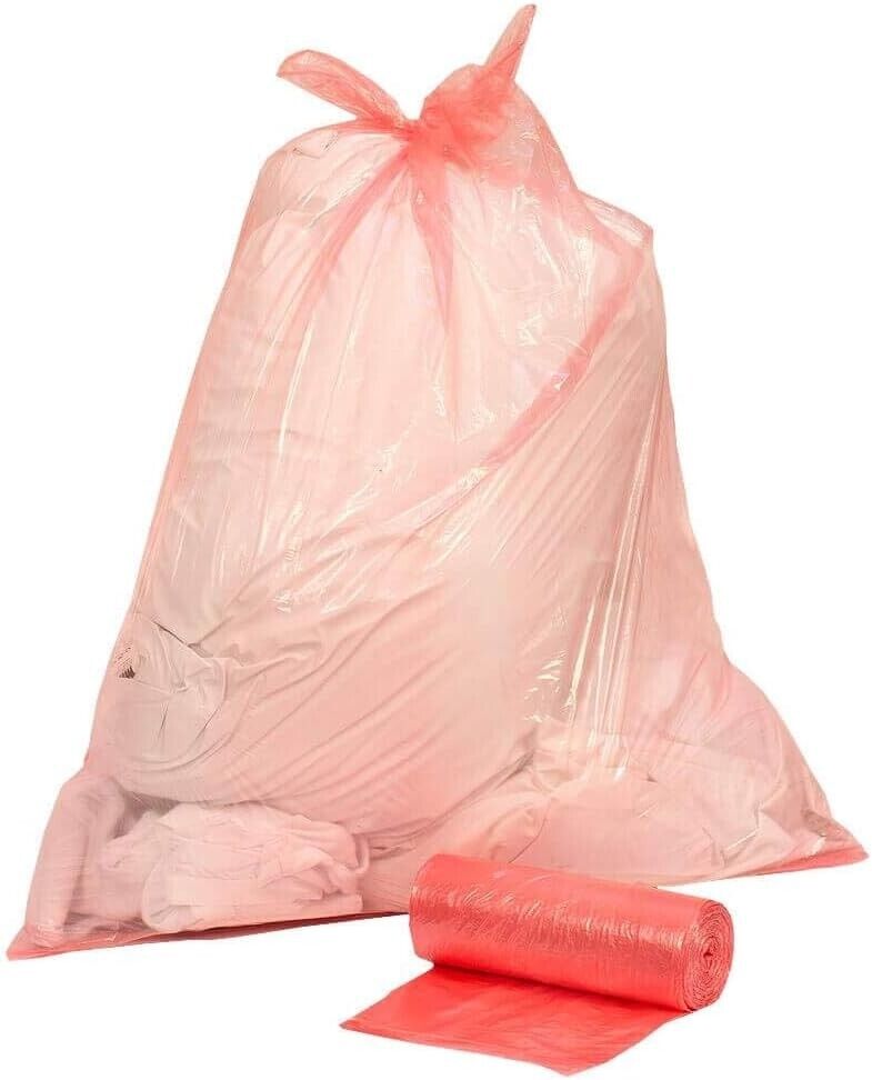 LARGE 25x LAUNDRY BAGS SACKS 100% FULLY SOLUBLE HOT WATER DISSOLVABLE STRIP 50L