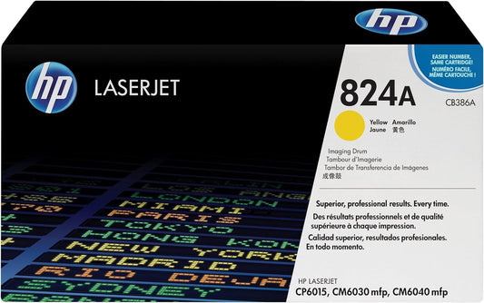 New Genuine HP CB386A 824A Yellow Color LaserJet Imaging Drum (Yield 23,000)