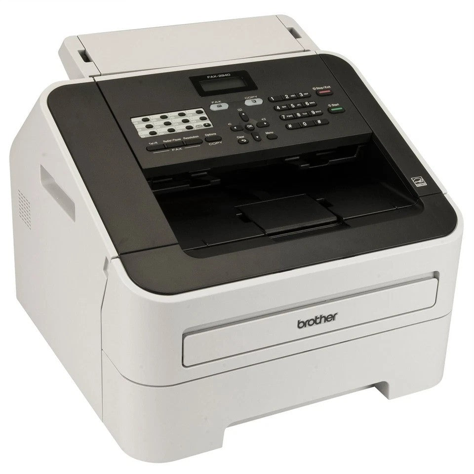 BROTHER FAX-2840 A4 MONO LASER FAX AIO MACHINE WITH TONER 33.6KBPS MODEM 22CPM